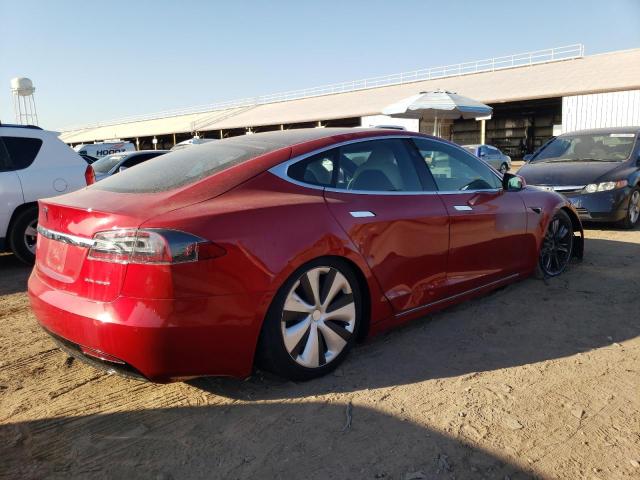 5YJSA1E23LF381905 - 2020 TESLA MODEL S Կարմիր լուսանկար 3