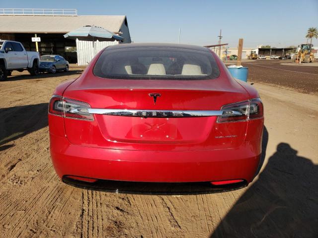 5YJSA1E23LF381905 - 2020 TESLA MODEL S Կարմիր լուսանկար 6