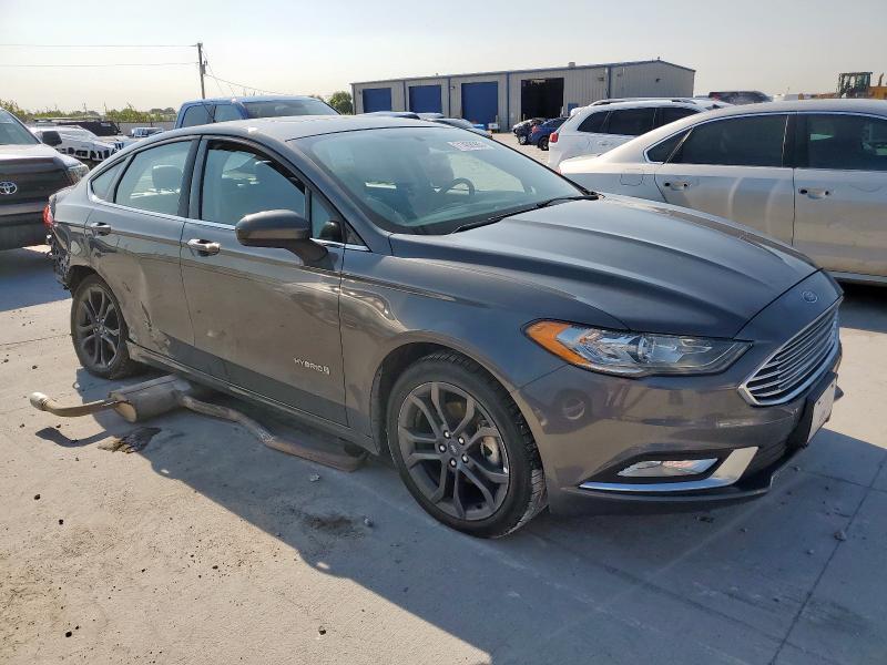 3FA6P0LU6JR248345 - 2018 FORD FUSION SE HYBRID Grau Foto 4