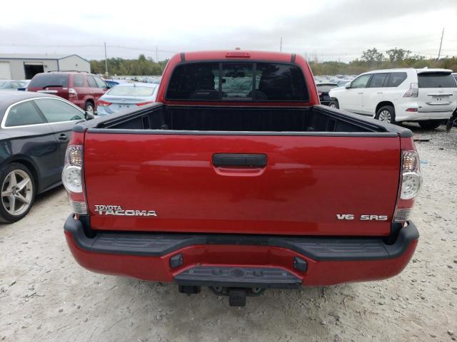 5TEUU4EN3AZ684237 - 2010 TOYOTA TACOMA ACCESS CAB წითელი ფოტო 6
