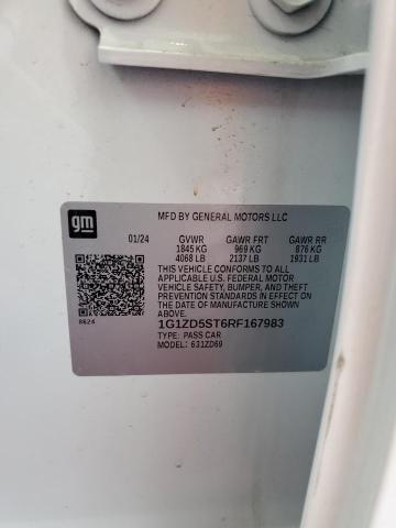 1G1ZD5ST6RF167983 - 2024 CHEVROLET MALIBU LT თეთრი ფოტო 13