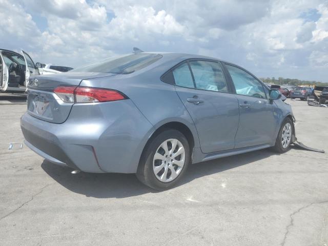 5YFEPMAE8MP183517 - 2021 TOYOTA COROLLA LE BLUE photo 3