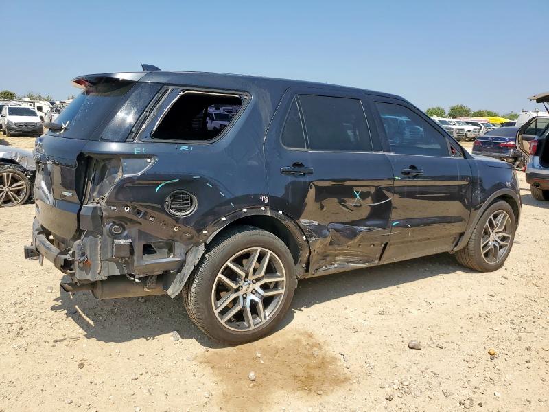 1FM5K8GT6HGA99386 - 2017 FORD EXPLORER SPORT Schwarz Foto 3