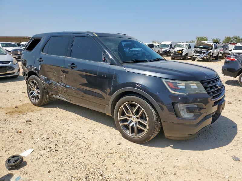 1FM5K8GT6HGA99386 - 2017 FORD EXPLORER SPORT Schwarz Foto 4