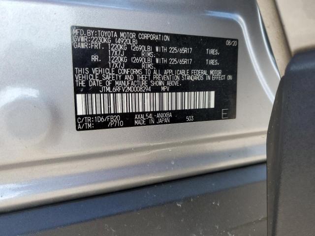 JTML6RFV2MD008294 - 2021 TOYOTA RAV4 LE 银色 照片 13