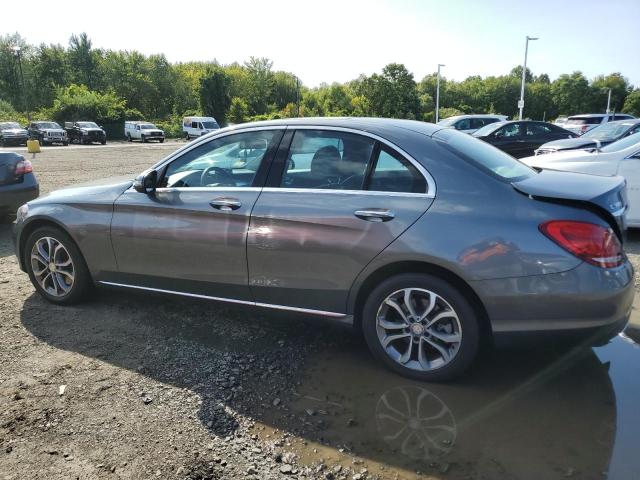 55SWF4KB1HU201044 - 2017 MERCEDES-BENZ C 300 4MATIC GRAY photo 2