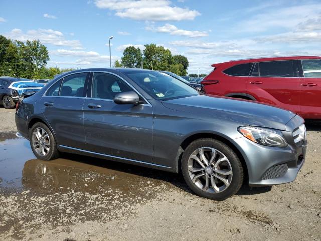 55SWF4KB1HU201044 - 2017 MERCEDES-BENZ C 300 4MATIC GRAY photo 4