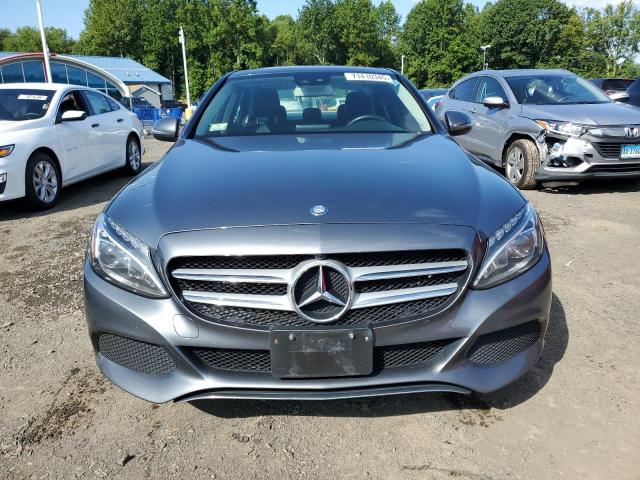 55SWF4KB1HU201044 - 2017 MERCEDES-BENZ C 300 4MATIC GRAY photo 5