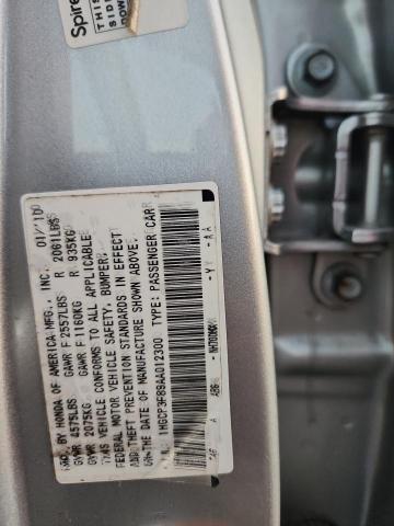 1HGCP3F89AA012300 - 2010 HONDA ACCORD EXL SILVER photo 12