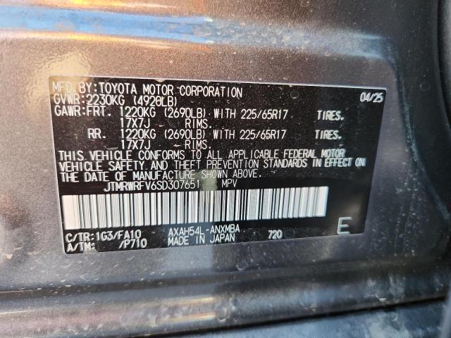JTMRWRFV6SD307651 - 2025 TOYOTA RAV4 XLE GRAY photo 14