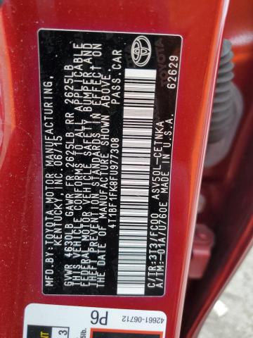 4T1BF1FK8FU977308 - 2015 TOYOTA CAMRY LE MAROON photo 12