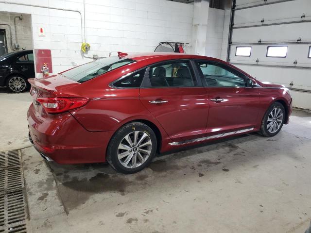 5NPE34AF2FH230979 - 2015 HYUNDAI SONATA SPORT RED photo 3