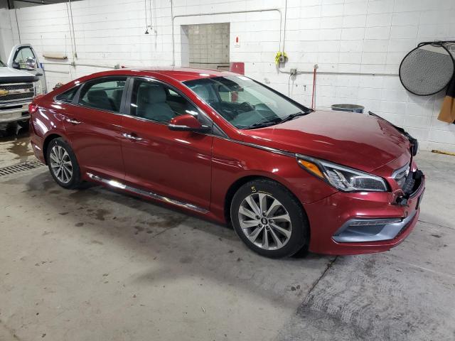 5NPE34AF2FH230979 - 2015 HYUNDAI SONATA SPORT RED photo 4