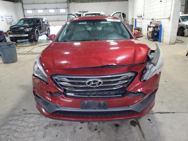 5NPE34AF2FH230979 - 2015 HYUNDAI SONATA SPORT RED photo 5