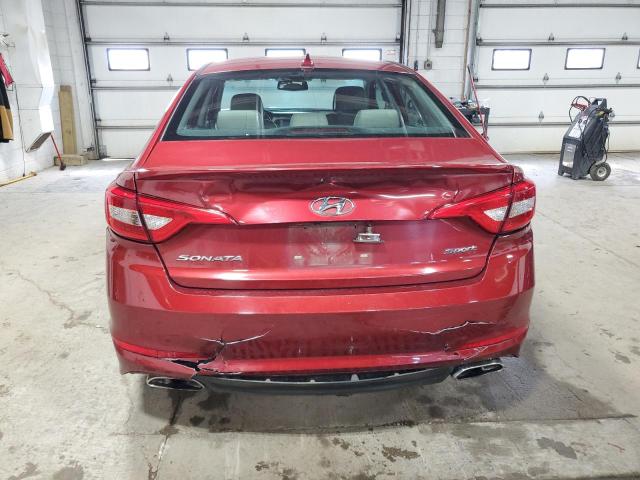 5NPE34AF2FH230979 - 2015 HYUNDAI SONATA SPORT RED photo 6