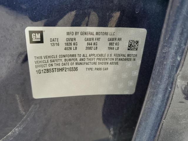 1G1ZB5ST8HF210336 - 2017 CHEVROLET MALIBU LS Mavi foto 12