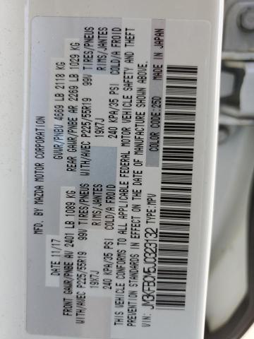 JM3KFBCM5J0323132 - 2018 MAZDA CX-5 TOURING WHITE photo 12