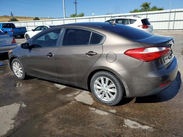 KNAFX4A69E5240431 - 2014 KIA FORTE LX BROWN photo 2