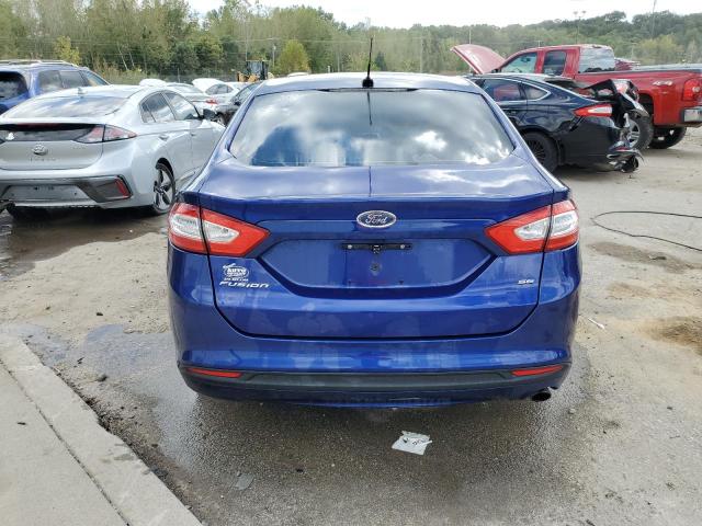 3FA6P0H74DR365042 - 2013 FORD FUSION SE BLUE photo 6