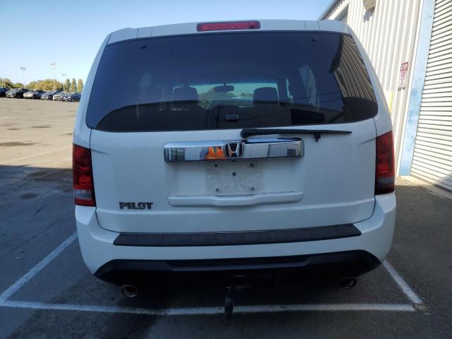 5FNYF3H74DB033692 - 2013 HONDA PILOT EXLN WHITE photo 6