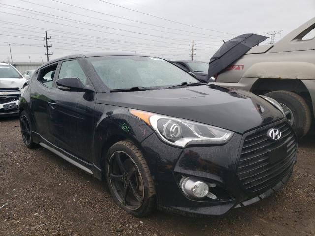 KMHTC6AE3DU133539 - 2013 HYUNDAI VELOSTER TURBO BLACK photo 4