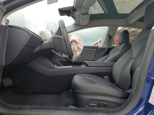5YJ3E1EA0SF986298 - 2025 TESLA MODEL 3 BLUE photo 7