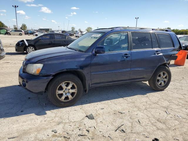 JTEEP21A940001279 - 2004 TOYOTA HIGHLANDER BLUE photo 1