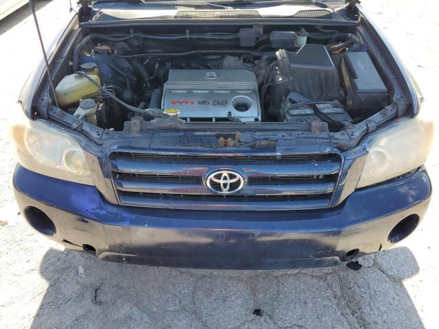 JTEEP21A940001279 - 2004 TOYOTA HIGHLANDER BLUE photo 12