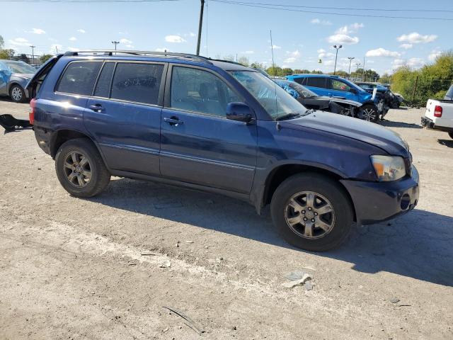 JTEEP21A940001279 - 2004 TOYOTA HIGHLANDER BLUE photo 4