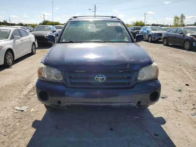 JTEEP21A940001279 - 2004 TOYOTA HIGHLANDER BLUE photo 5