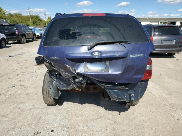 JTEEP21A940001279 - 2004 TOYOTA HIGHLANDER BLUE photo 6