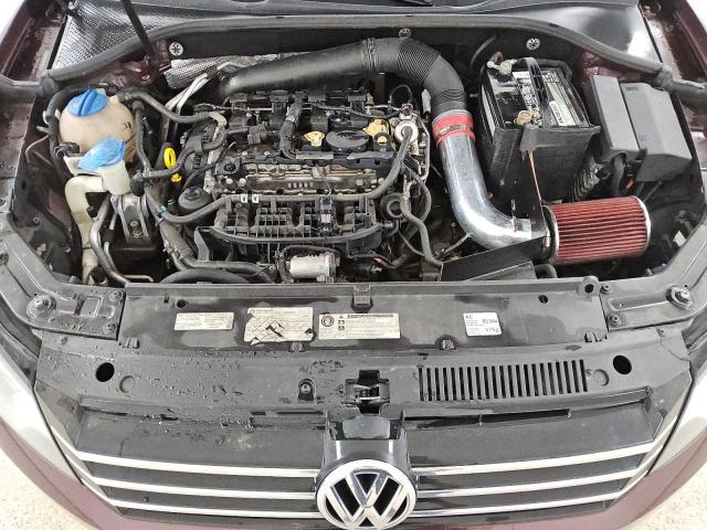 1VWBS7A37EC048912 - 2014 VOLKSWAGEN PASSAT SE მუქწითელი ფოტო 11