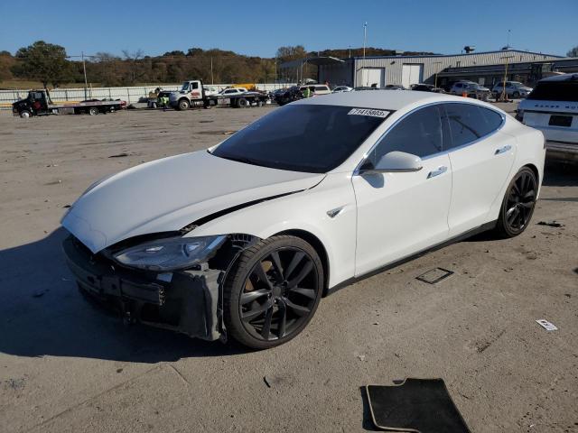 5YJSA1S17EFP31941 - 2014 TESLA MODEL S Սպիտակ լուսանկար 1