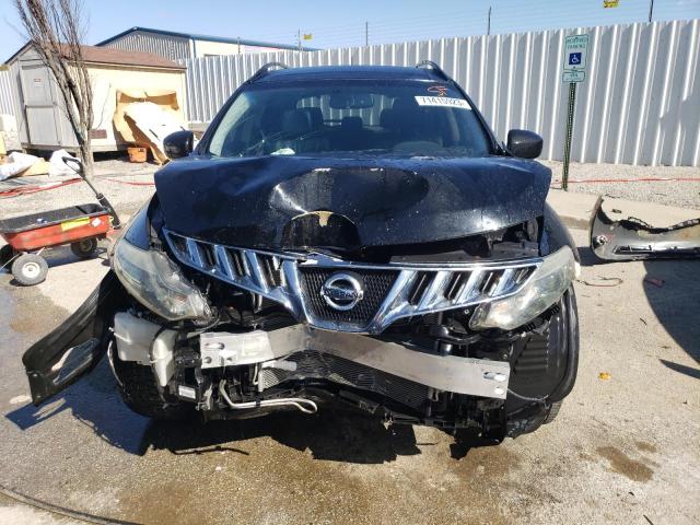 JN8AZ18W19W207696 - 2009 NISSAN MURANO S BLACK photo 5