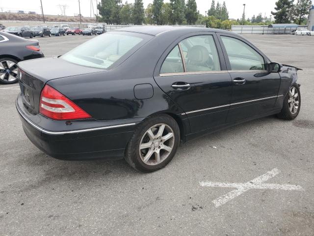 WDBRF54H17A924906 - 2007 MERCEDES-BENZ C 280 BLACK photo 3