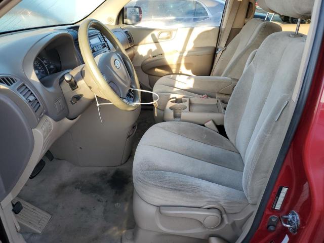 KNDMB233576147340 - 2007 KIA SEDONA EX RED photo 7