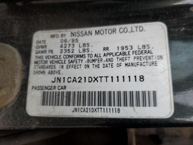 JN1CA21DXTT111118 - 1996 NISSAN MAXIMA GLE GREEN photo 12