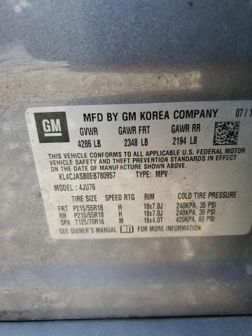 KL4CJASB0EB780957 - 2014 BUICK ENCORE 灰色 照片 14