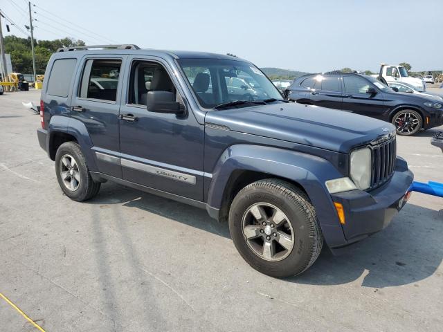 1J8GN28K18W285844 - 2008 JEEP LIBERTY SPORT BLUE photo 4