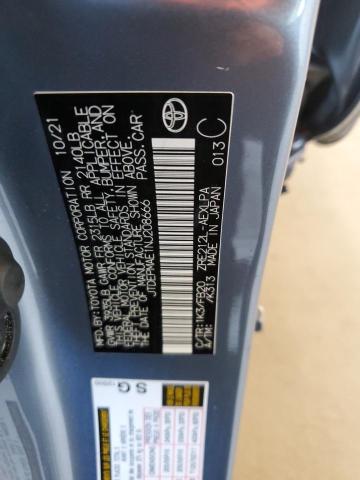 JTDEPMAE1NJ208666 - 2022 TOYOTA COROLLA LE GRAY photo 12