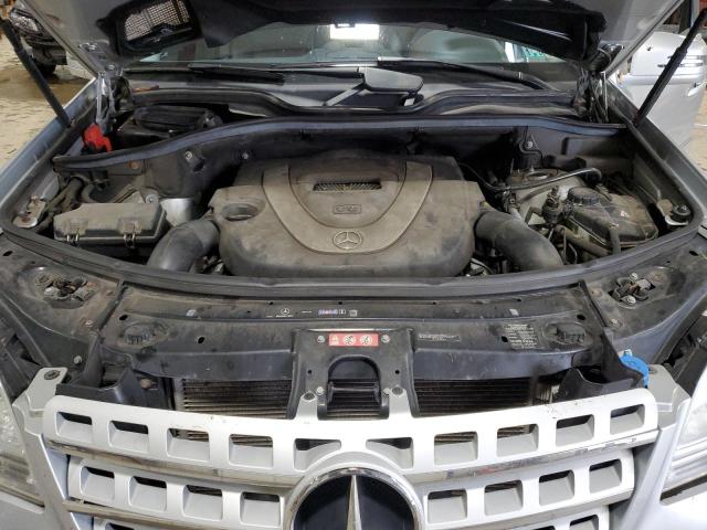 4JGBB8GB8BA654262 - 2011 MERCEDES-BENZ ML 350 4MATIC SILVER photo 12