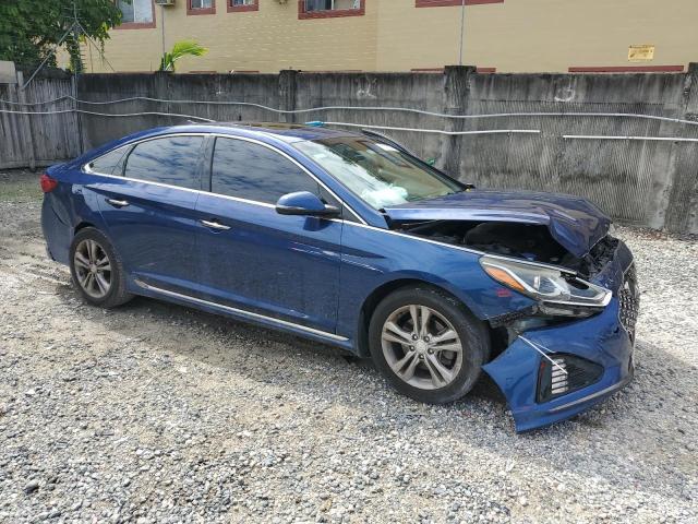 5NPE34AF8JH684341 - 2018 HYUNDAI SONATA SPORT BLUE photo 4