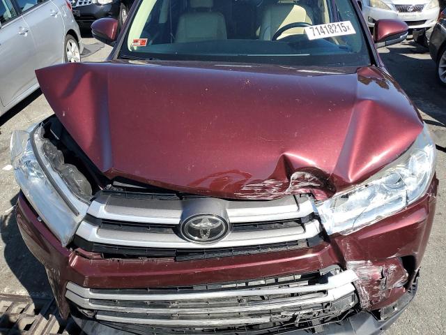 5TDJZRFH1KS949620 - 2019 TOYOTA HIGHLANDER SE 红色 照片 12