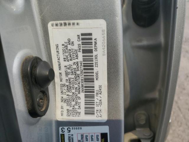 1NXBR30E17Z827340 - 2007 TOYOTA COROLLA CE GRAY photo 12