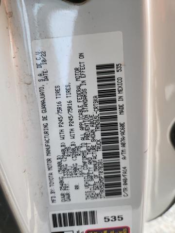 3TYRX5GN5PT070381 - 2023 TOYOTA TACOMA ACCESS CAB WHITE photo 13