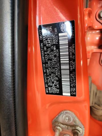 JTDKDTB34C1019834 - 2012 TOYOTA PRIUS C 橙色 照片 13