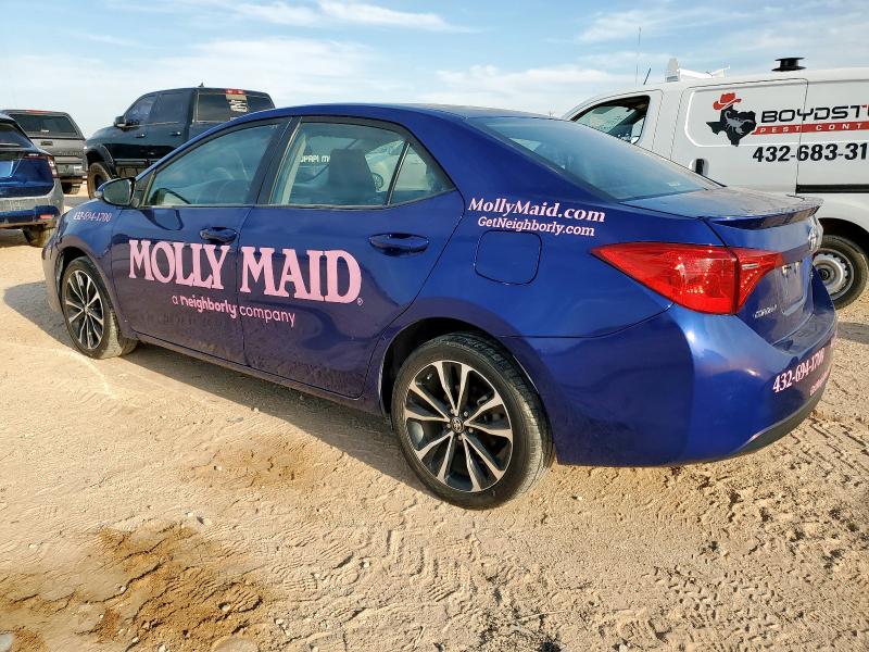 5YFBURHE4JP842168 - 2018 TOYOTA COROLLA L BLUE photo 2