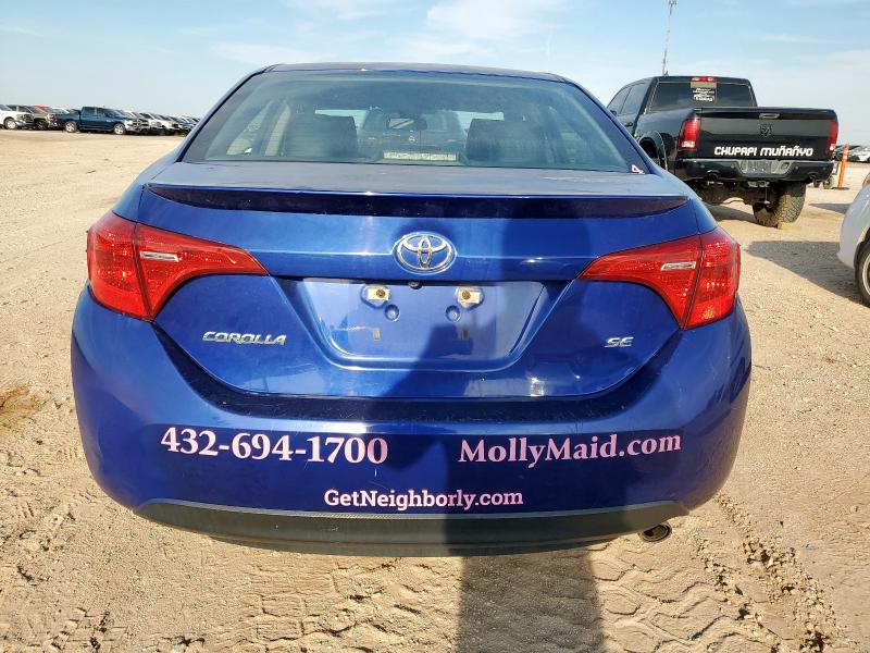 5YFBURHE4JP842168 - 2018 TOYOTA COROLLA L BLUE photo 6