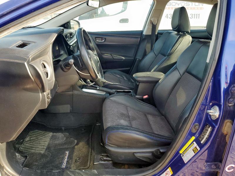 5YFBURHE4JP842168 - 2018 TOYOTA COROLLA L BLUE photo 7