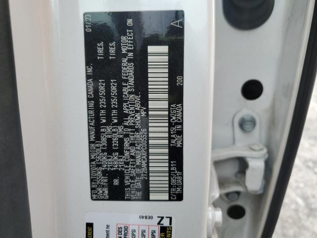 2T2BAMCAXPC005526 - 2023 LEXUS RX 350 BASE Blanco foto 14